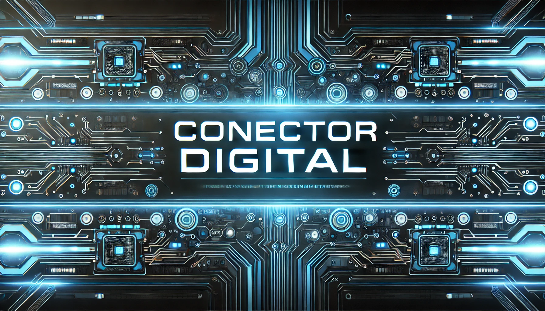 Red de conexiones digitales sobre un fondo azul