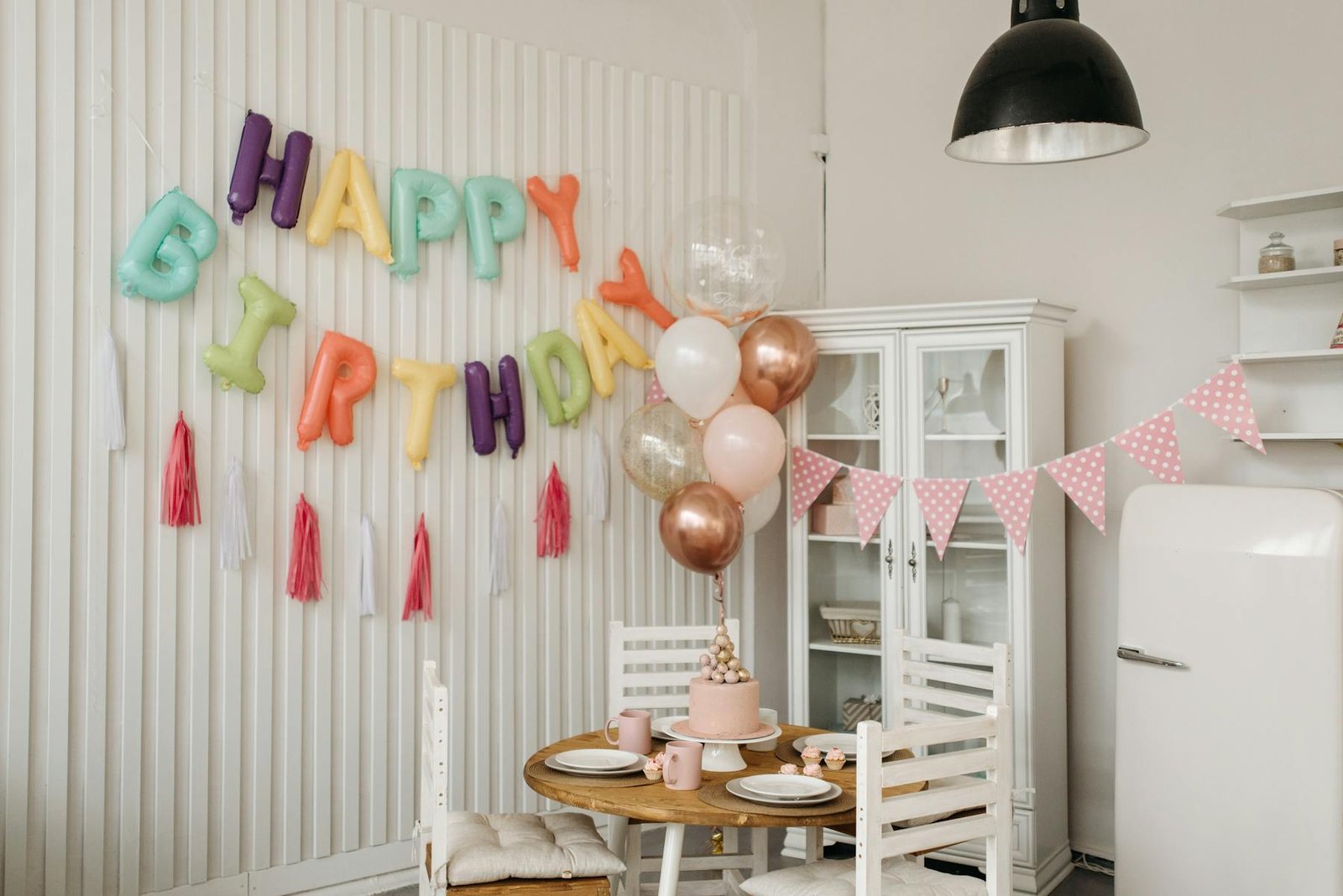 decoracion de cumpleanos con globos en casa