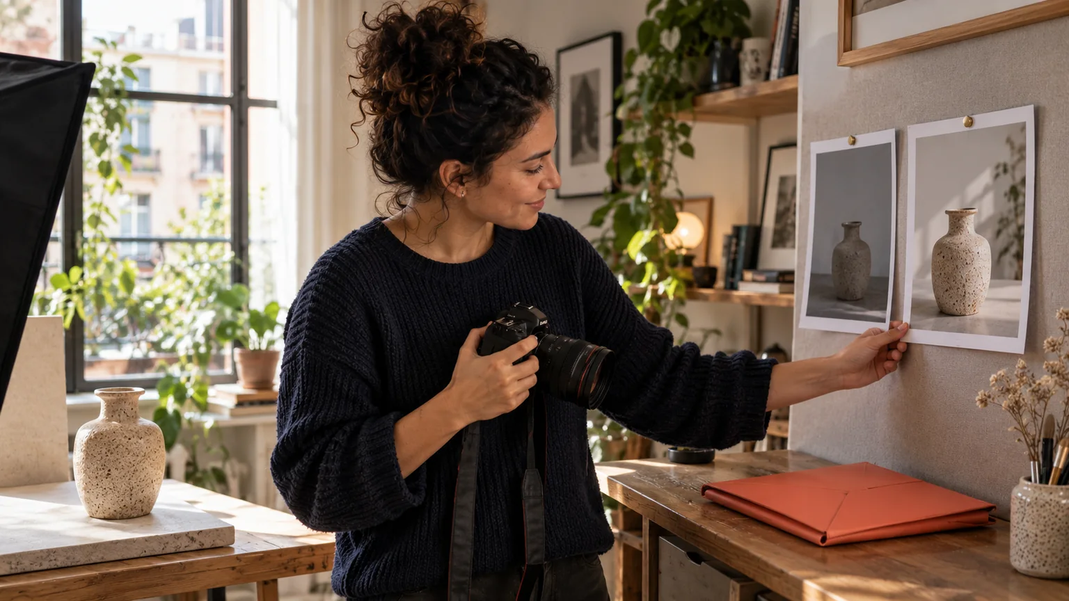 ¿Es seguro comprar en Hotmart? 7 La compradora compara la primera fotografía de una pieza con el resultado mejorado después de practicar lo aprendido.