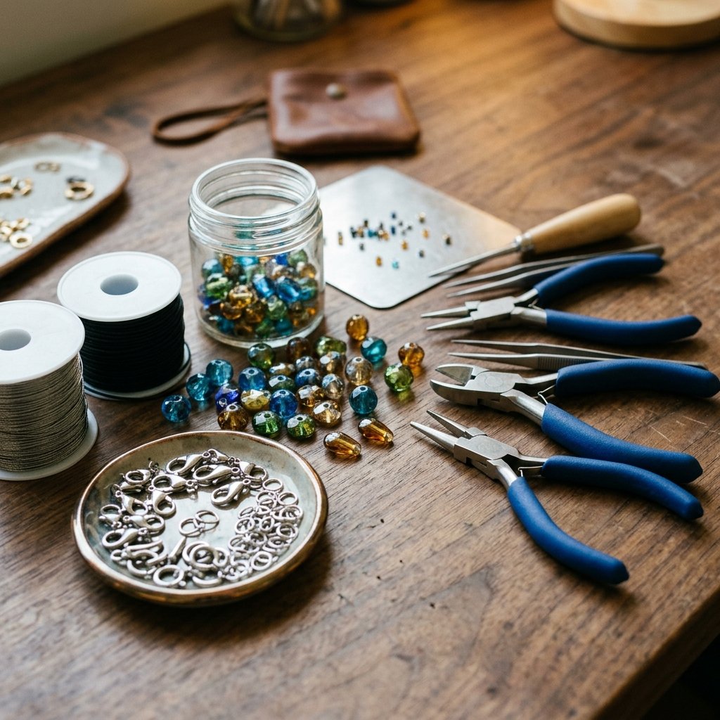 materiales básicos para hacer bisutería artesanal desde casa