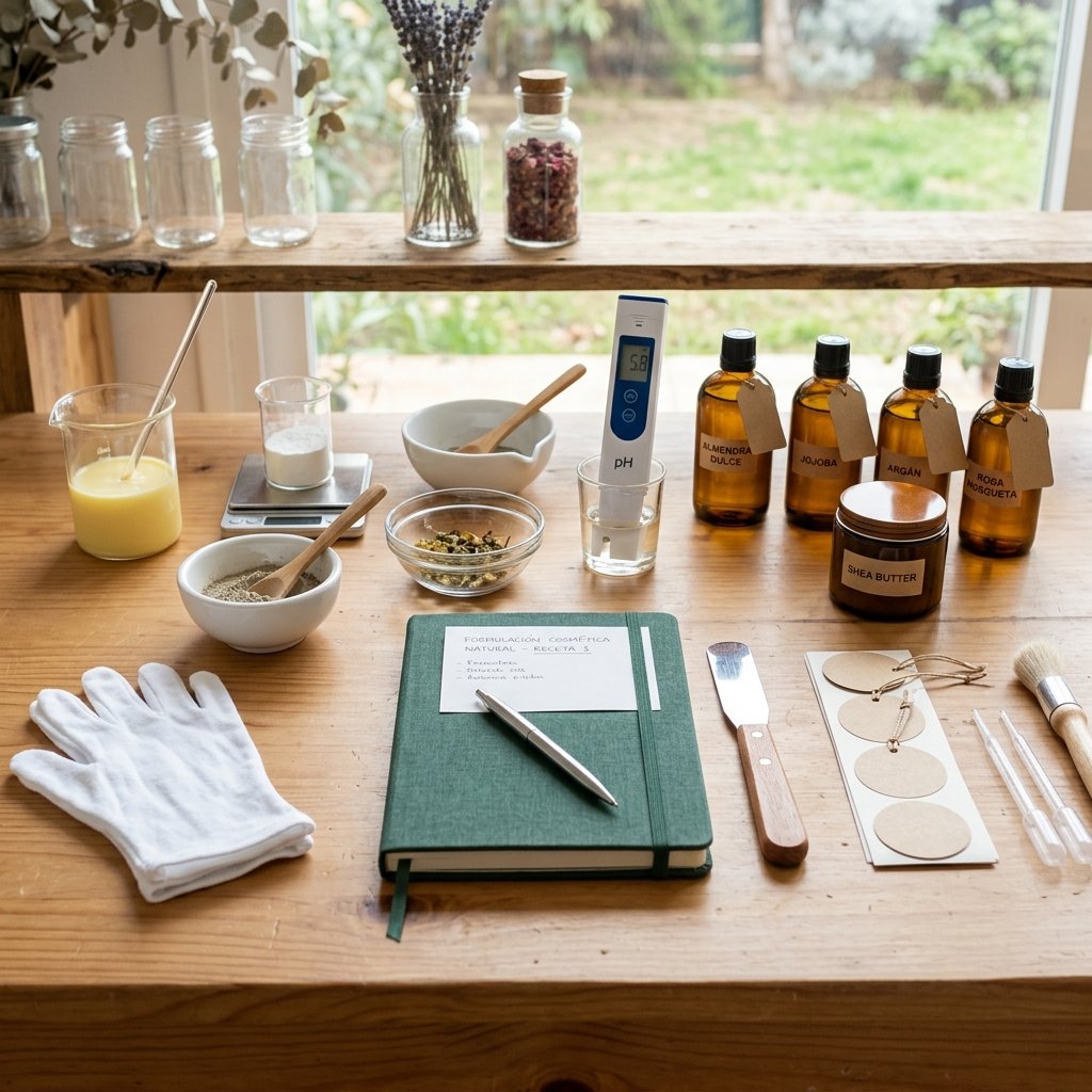 materiales para aprender a hacer cosmética natural en casa con seguridad