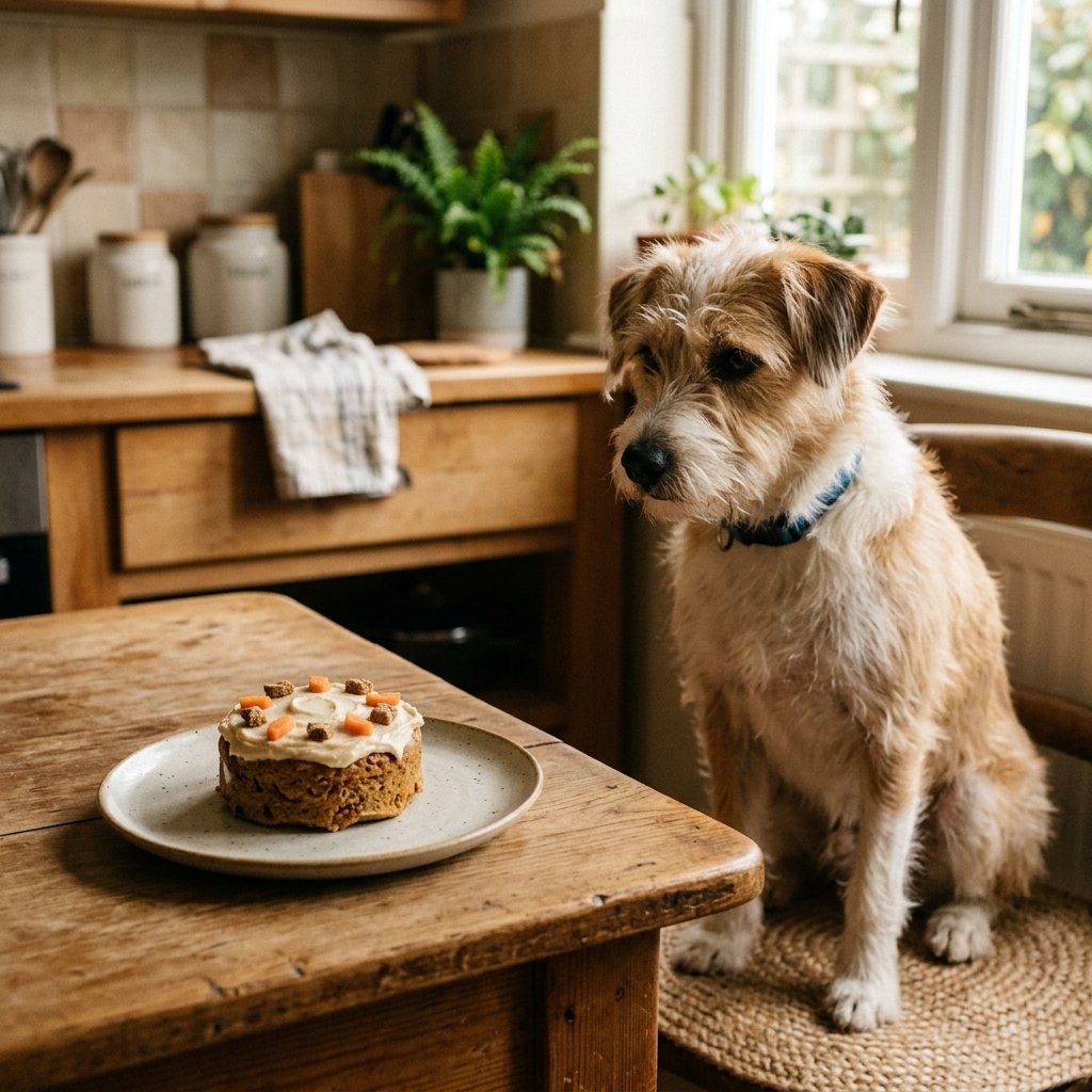 pastel de cumpleaños para perro casero