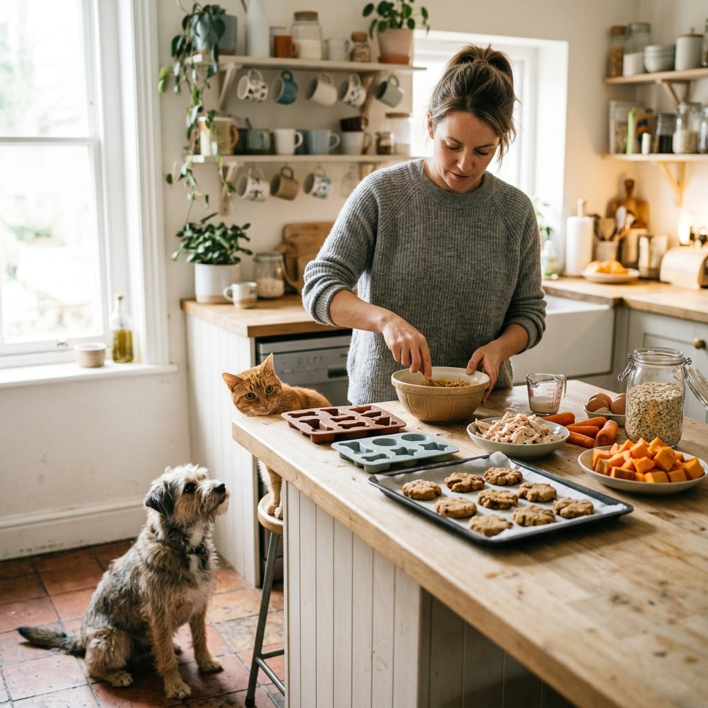 recetas caseras para perros y gatos con snacks naturales