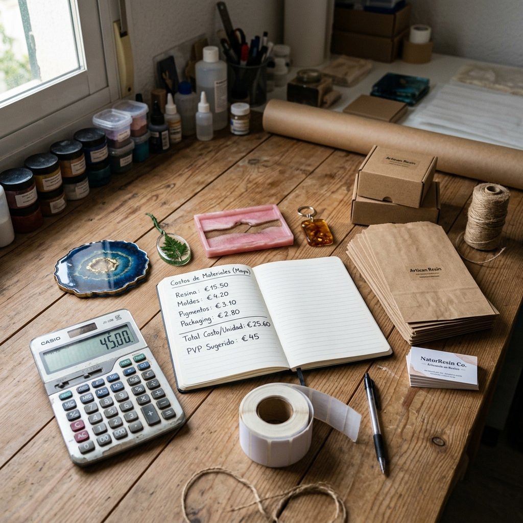 costes y piezas de resina para valorar si vender manualidades